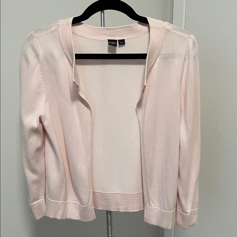 Simons Light Pink Open-Front Cardigan - Picture 2 of 8